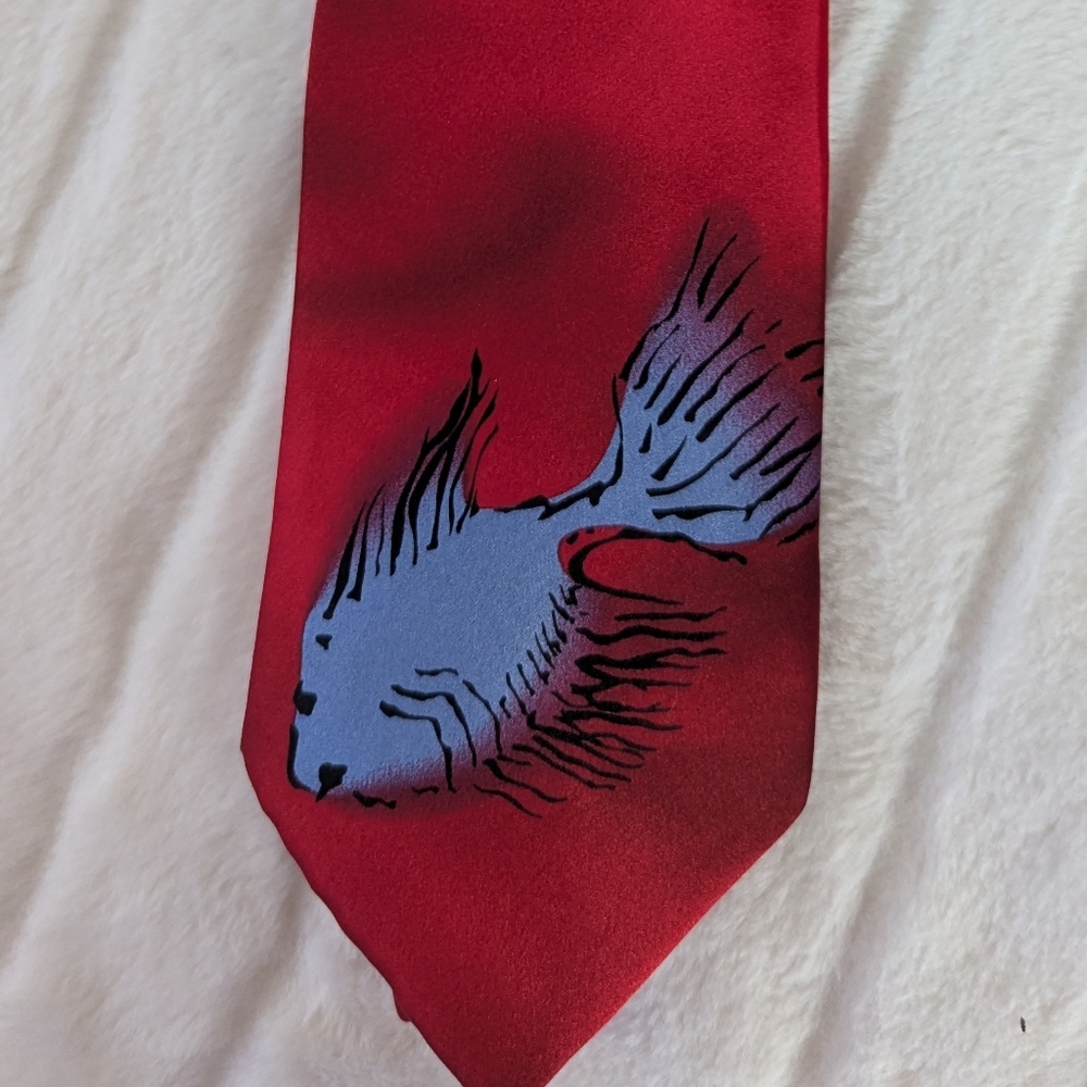 J. García Jerry Garcia Little Fish Collection Thirty Seven  Silk Tie NEW - Picture 2 of 5